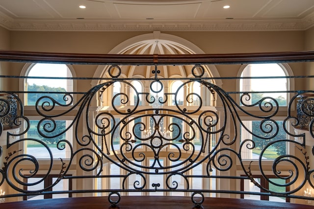 interior details featuring crown molding