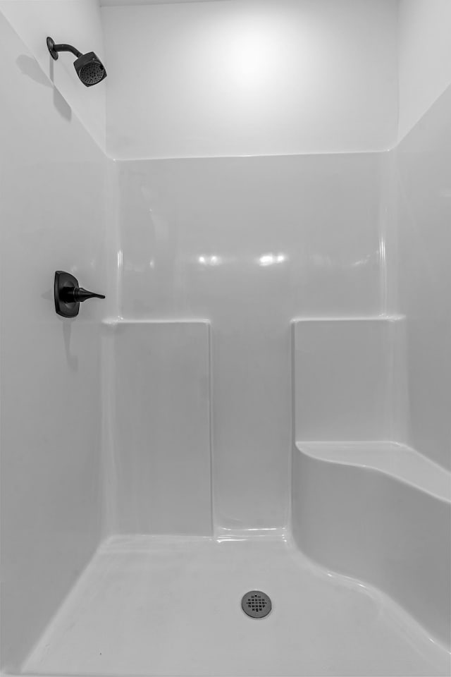 bathroom featuring a shower