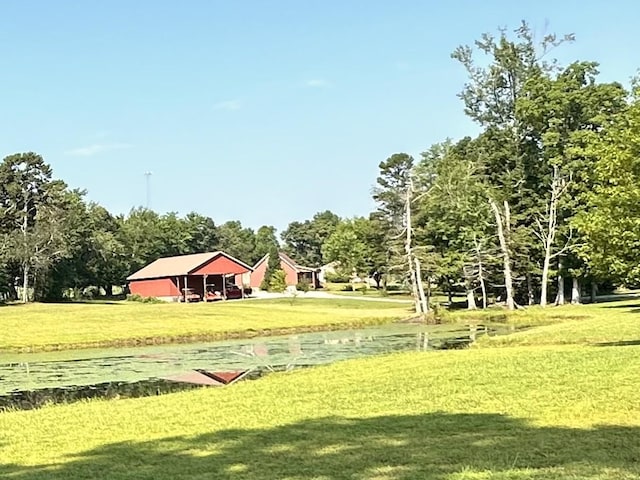 view of community with a yard