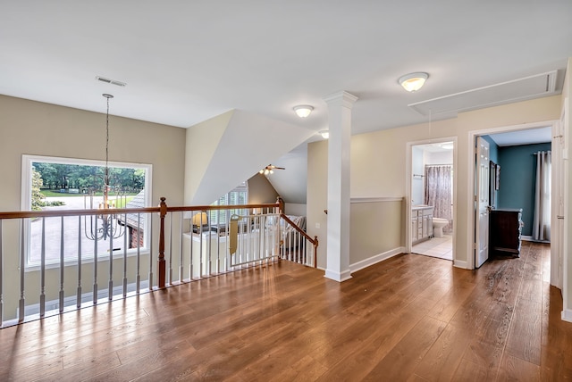 808 Seven Points Cv, Hermitage, TN 37076 - empty room with dark hardwood / wood-style floors and ceiling fan