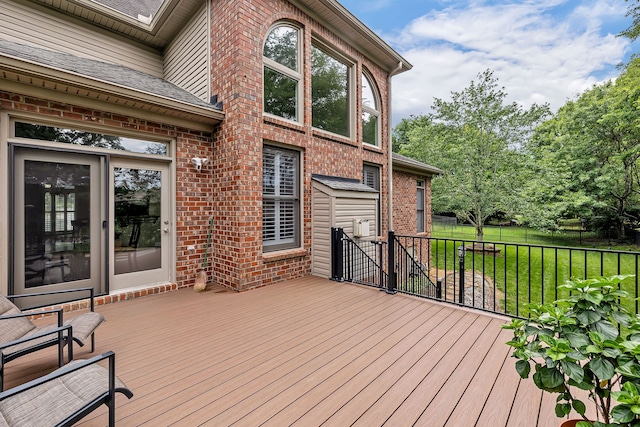 808 Seven Points Cv, Hermitage, TN 37076 - wooden terrace featuring a lawn