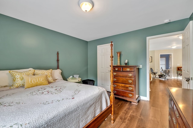 808 Seven Points Cv, Hermitage, TN 37076 - bedroom featuring dark wood-type flooring