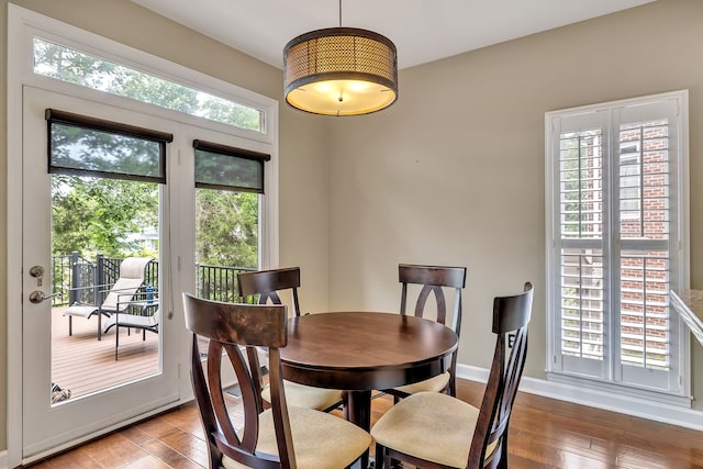 808 Seven Points Cv, Hermitage, TN 37076 - dining space featuring a wealth of natural light and hardwood / wood-style floors
