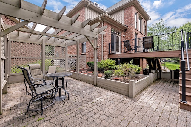 808 Seven Points Cv, Hermitage, TN 37076 - view of patio / terrace featuring a pergola and a wooden deck