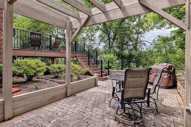 808 Seven Points Cv, Hermitage, TN 37076 - view of patio with a pergola and a deck