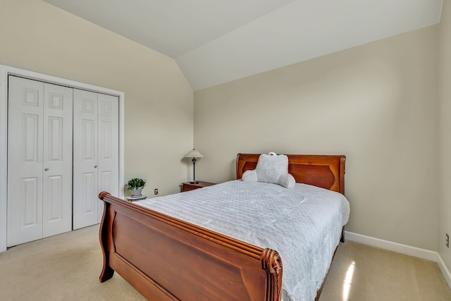808 Seven Points Cv, Hermitage, TN 37076 - carpeted bedroom with a closet and lofted ceiling
