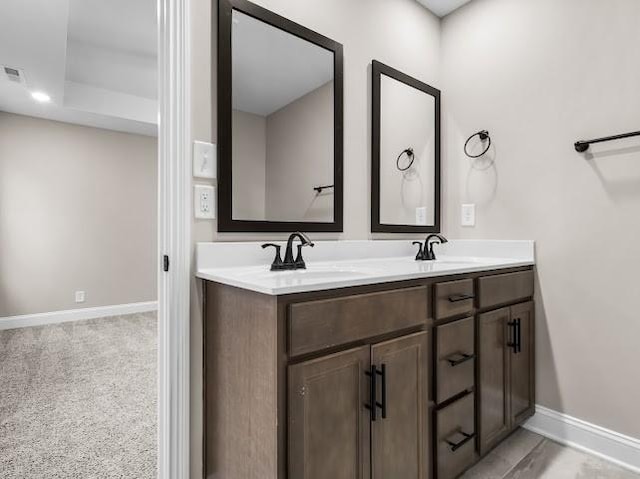 bathroom featuring vanity