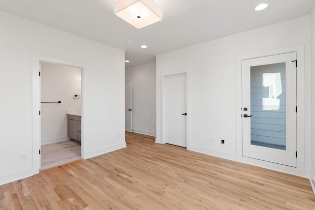 interior space featuring light hardwood / wood-style flooring