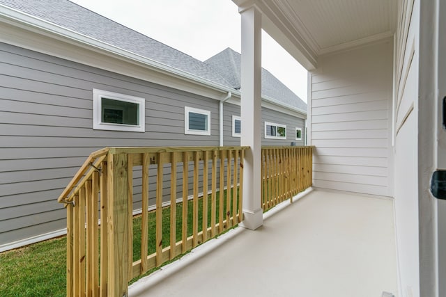 view of balcony