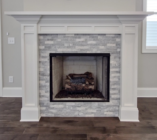 room details featuring dark wood-type flooring