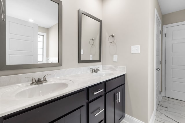 bathroom featuring vanity