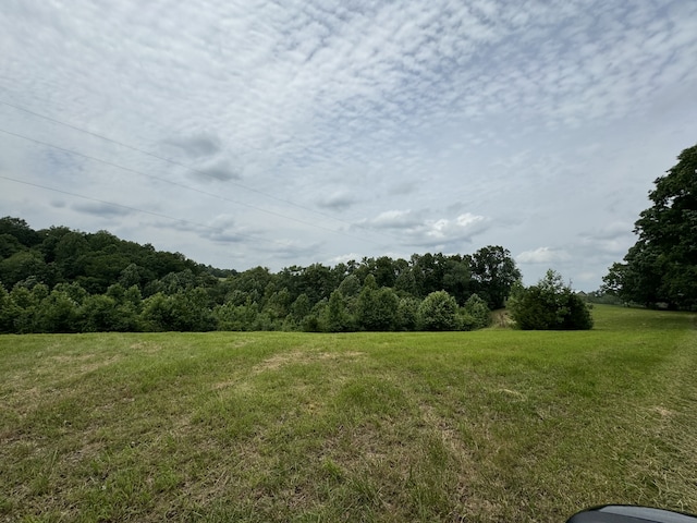 view of landscape with a view of trees