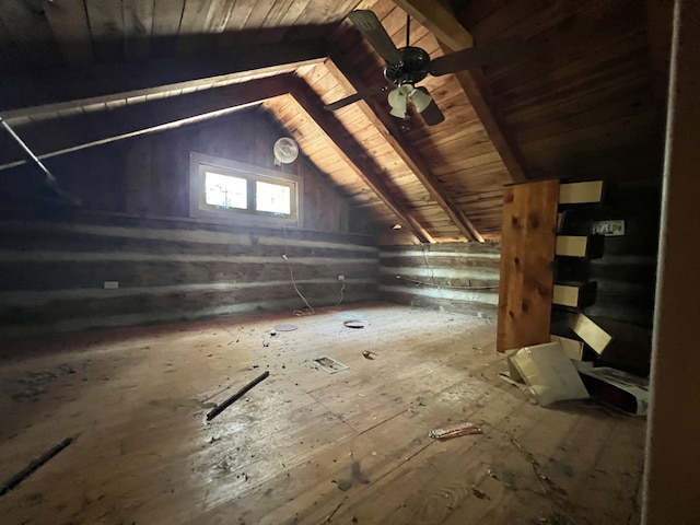 view of attic