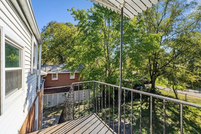 view of balcony