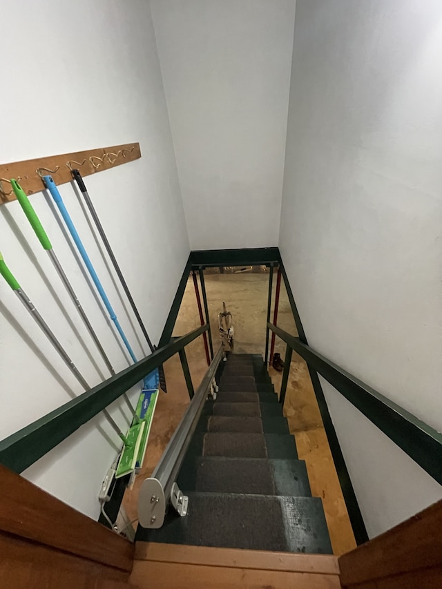 view of stairs