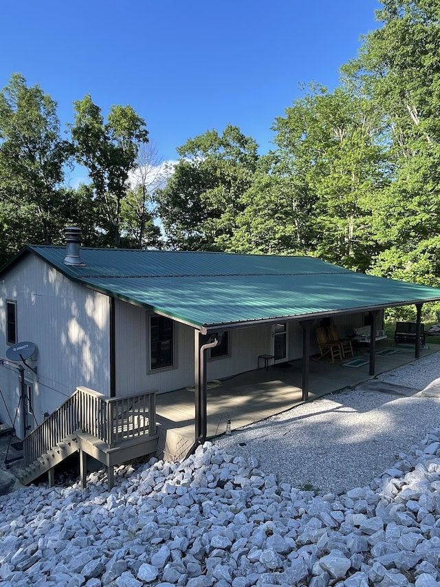 view of back of property