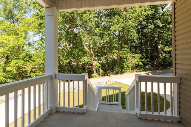 view of balcony