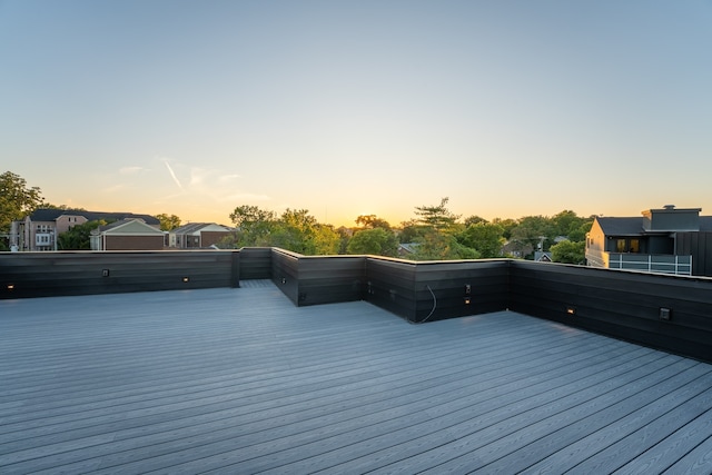 view of deck at dusk