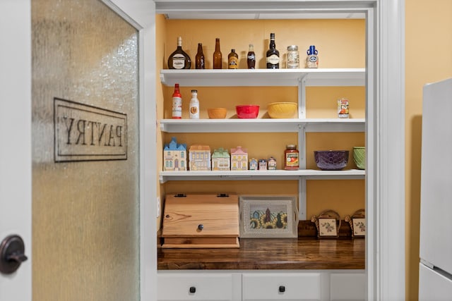 view of pantry