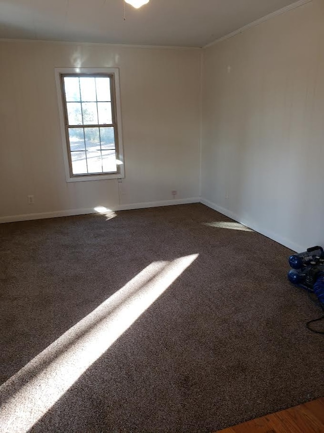 view of carpeted empty room