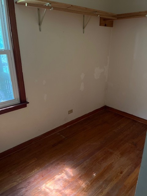 interior space featuring dark wood-type flooring