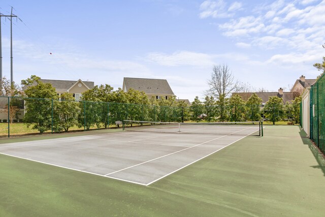 view of tennis court