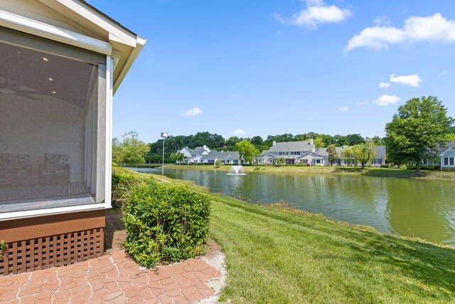 view of property view of water