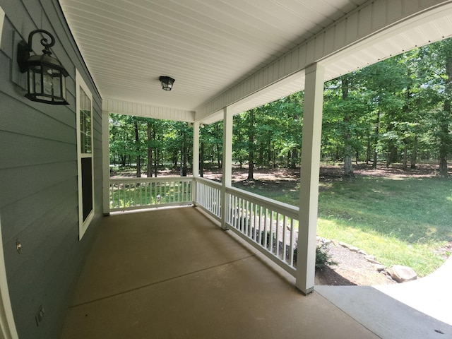 view of patio with covered porch