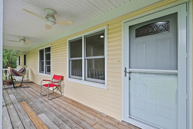 1780 Molly Hollow Rd, Nolensville, TN 37135 - deck featuring ceiling fan