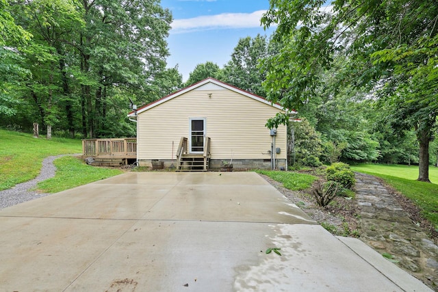 1780 Molly Hollow Rd, Nolensville, TN 37135 - rear view of house featuring a wooden deck and a yard