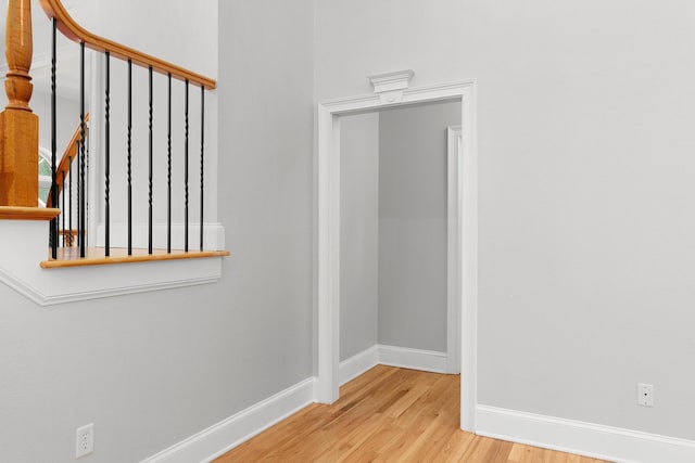 interior space with light wood-type flooring