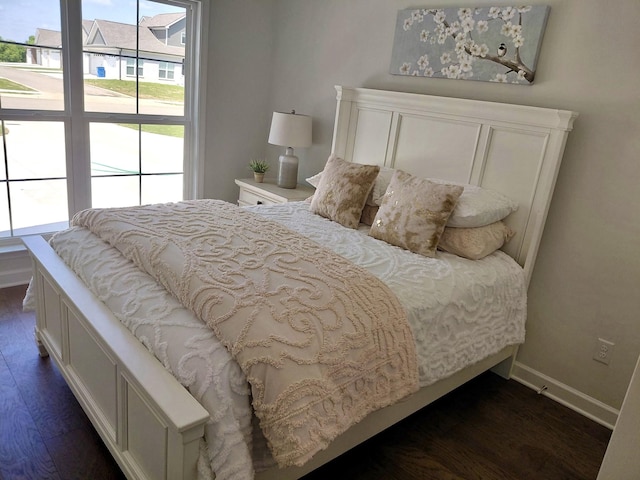7140 Maddenwood Ln, Hermitage, TN 37076 - bedroom featuring dark wood-style floors and baseboards