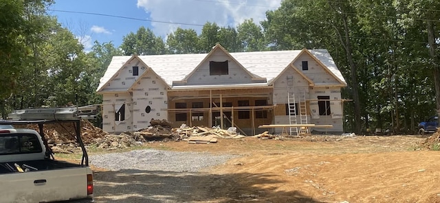 view of unfinished property