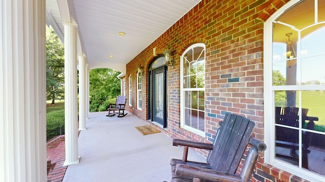 view of patio / terrace featuring a porch