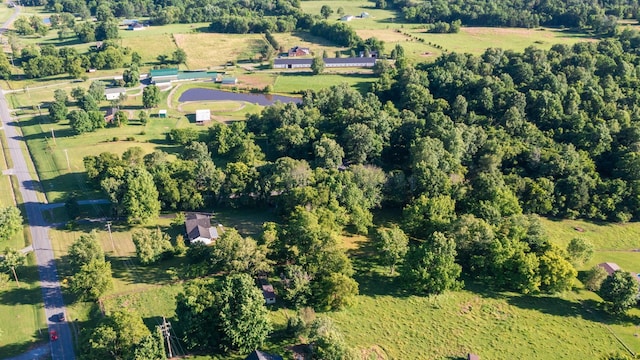 bird's eye view featuring a rural view