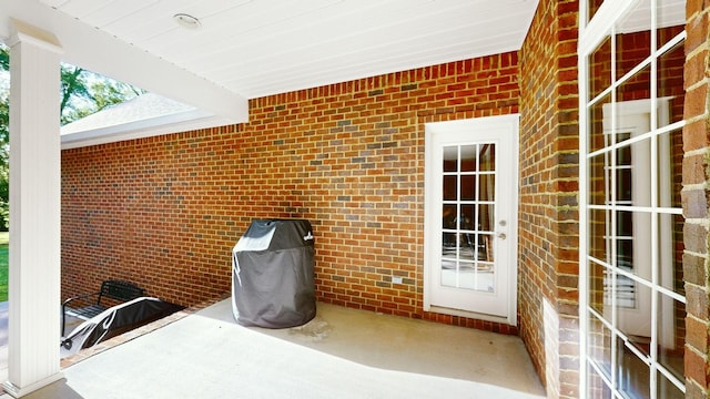 view of patio / terrace featuring grilling area