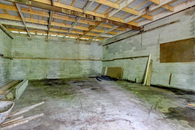 view of basement