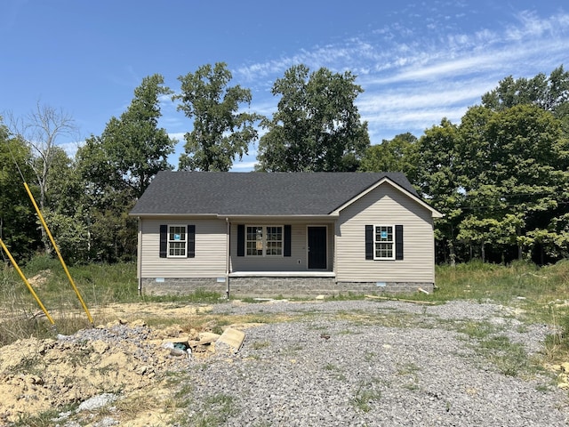 view of ranch-style house