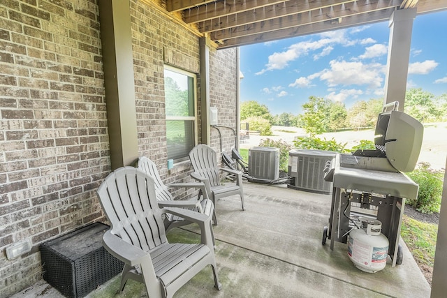 view of patio / terrace featuring cooling unit