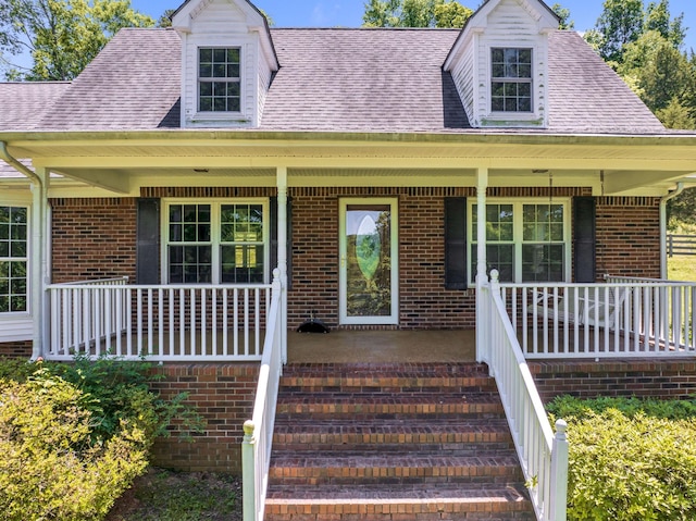 view of front facade with a porch