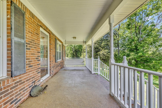 view of patio / terrace with a porch