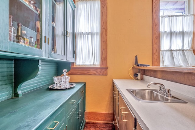 washroom with a wealth of natural light and sink