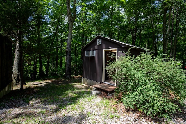 view of outdoor structure