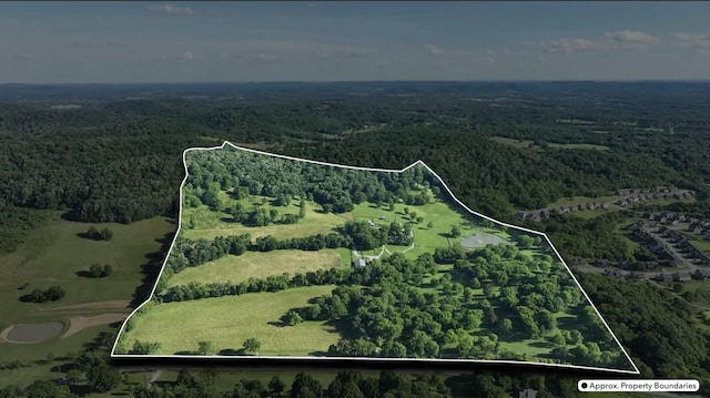 9553 Clovercroft Rd, Franklin, TN 37067 - birds eye view of property with a forest view