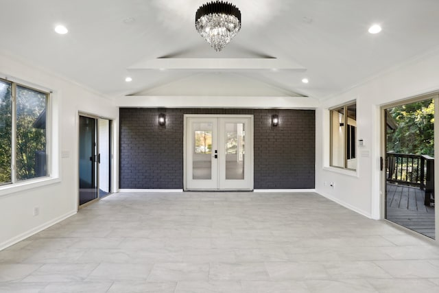 view of patio featuring french doors