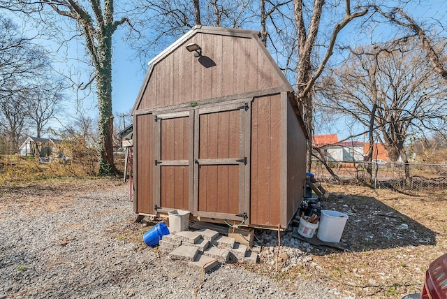 view of outdoor structure