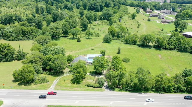 aerial view with a rural view