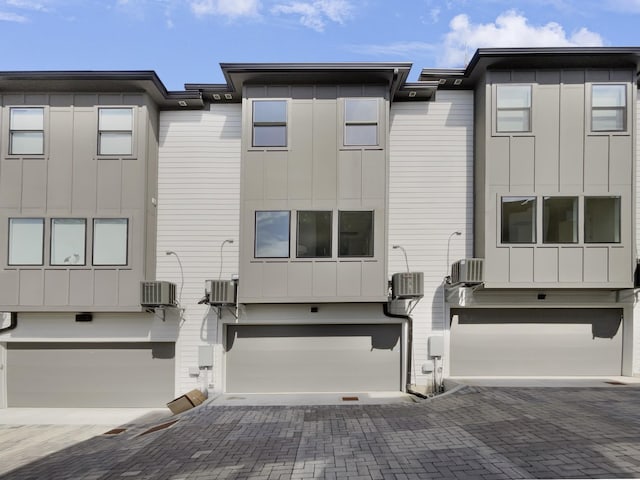 exterior space featuring a garage