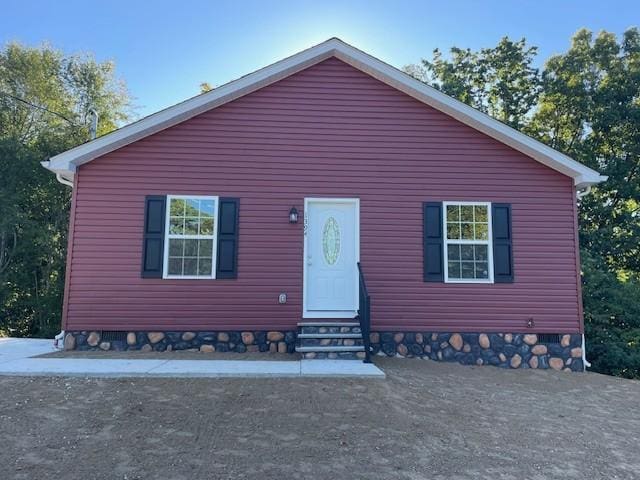 view of front of home featuring entry steps