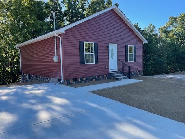 view of front of home featuring entry steps